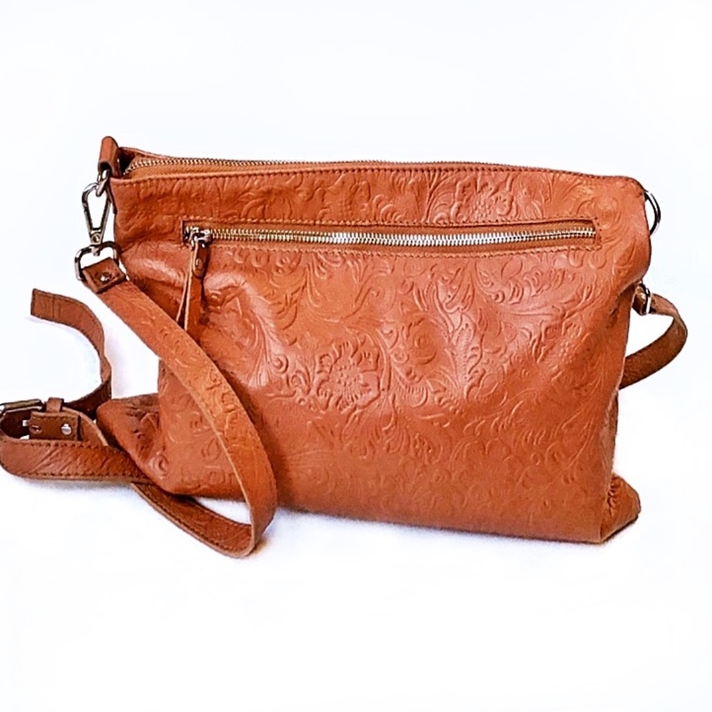 Antonio Cristiano IO Pelle Leather Crossbody Bag